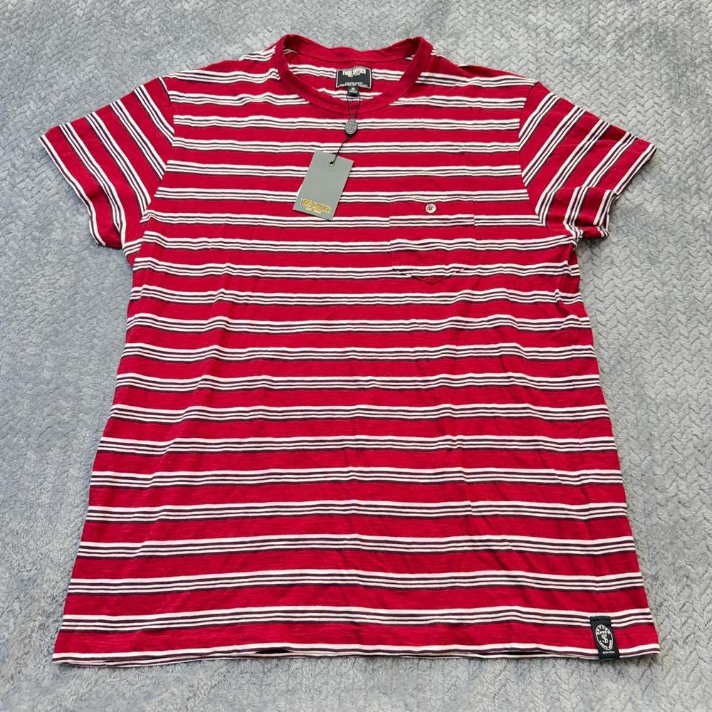 Todd Snyder Striped Pocket T-Shirt Mens XL Red NWT Short Sleeve‎ Cotton Tee